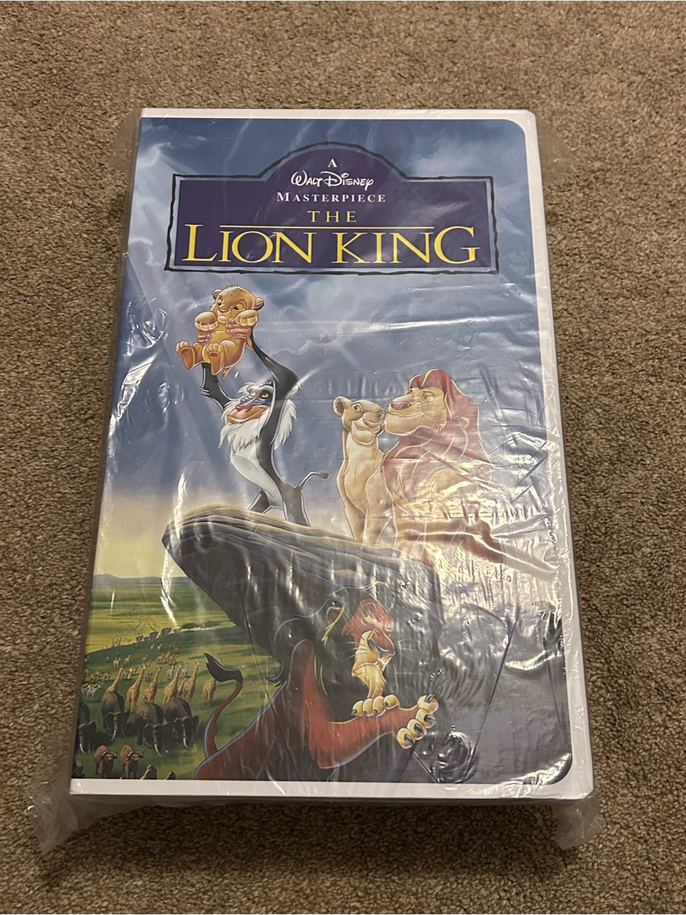 Disney Lion King Blue and Yellow Decorative Throw Blanket 50” x 70”